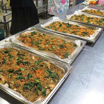 ホテルパンによる調理