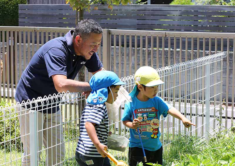 園長先生と園児