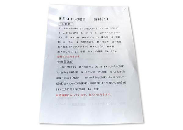 メニュー表まで用意して下さったチャーミングな先生。