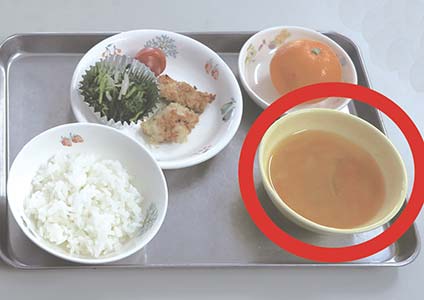 アレルギーのある子には「味噌汁」